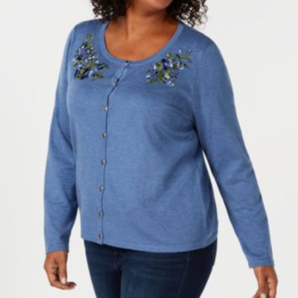 Karen Scott Cardigan Sweater
